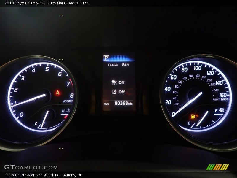 Ruby Flare Pearl / Black 2018 Toyota Camry SE