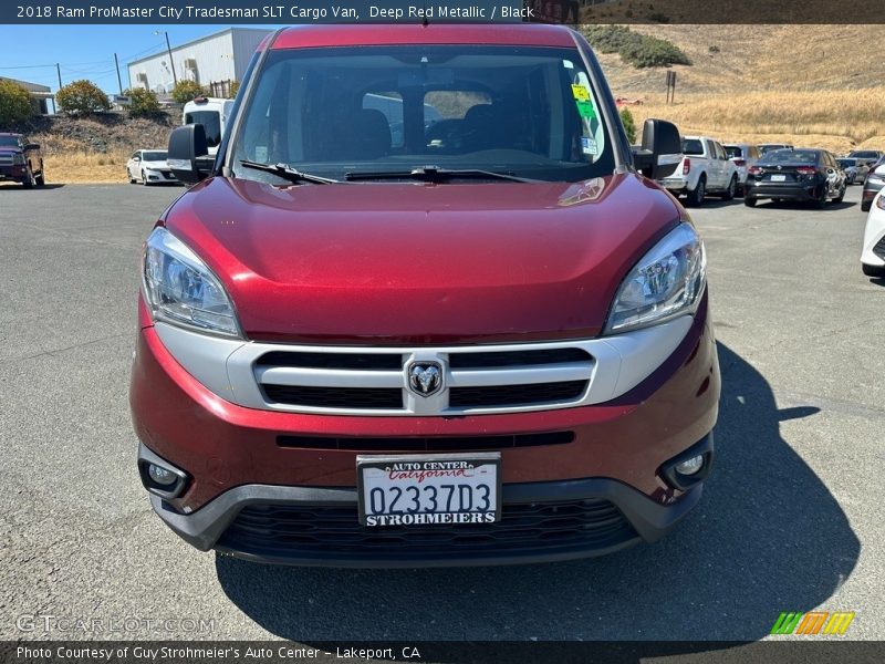Deep Red Metallic / Black 2018 Ram ProMaster City Tradesman SLT Cargo Van