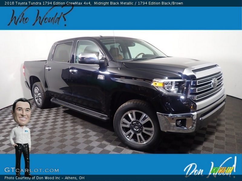 Midnight Black Metallic / 1794 Edition Black/Brown 2018 Toyota Tundra 1794 Edition CrewMax 4x4