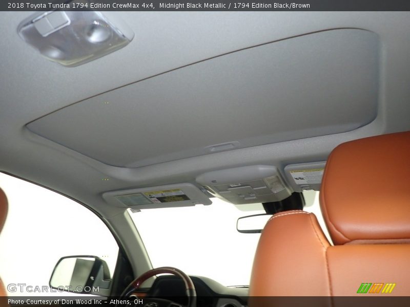 Midnight Black Metallic / 1794 Edition Black/Brown 2018 Toyota Tundra 1794 Edition CrewMax 4x4