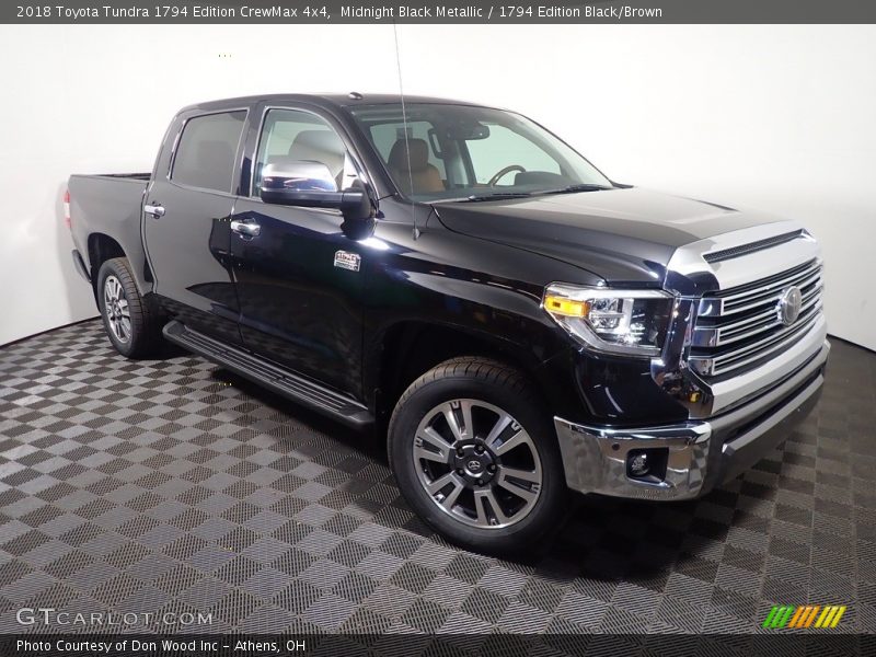 Midnight Black Metallic / 1794 Edition Black/Brown 2018 Toyota Tundra 1794 Edition CrewMax 4x4
