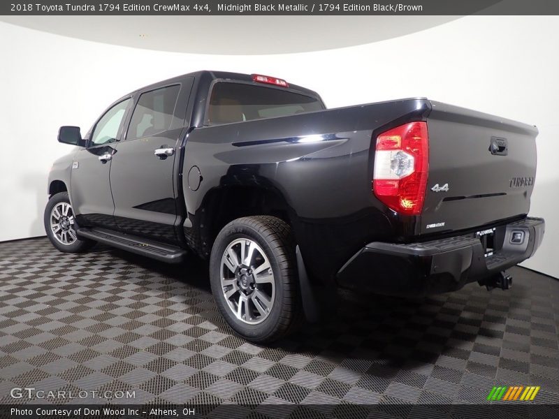 Midnight Black Metallic / 1794 Edition Black/Brown 2018 Toyota Tundra 1794 Edition CrewMax 4x4