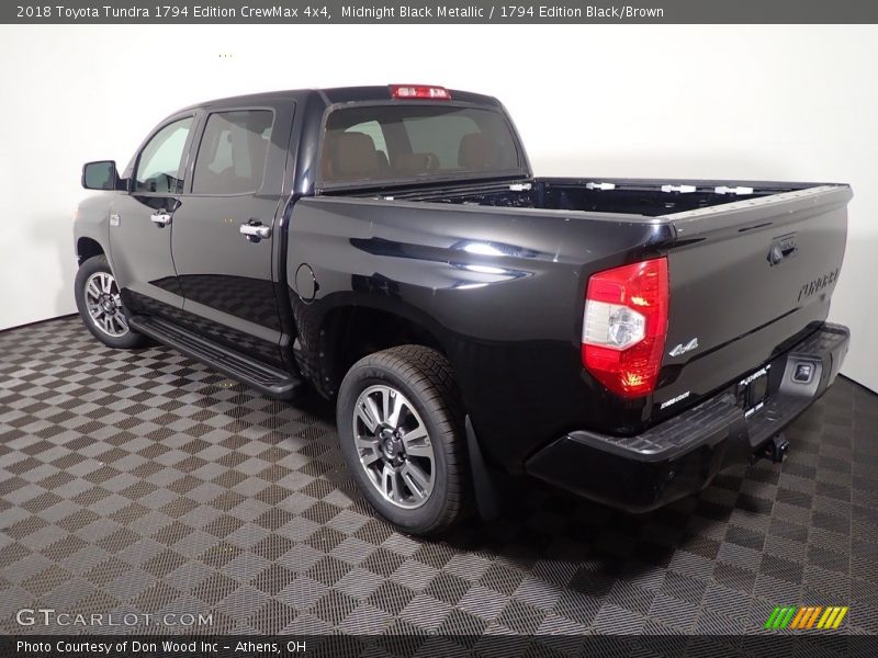 Midnight Black Metallic / 1794 Edition Black/Brown 2018 Toyota Tundra 1794 Edition CrewMax 4x4