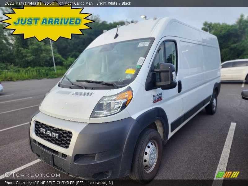 Bright White / Black 2022 Ram ProMaster 2500 High Roof Cargo Van