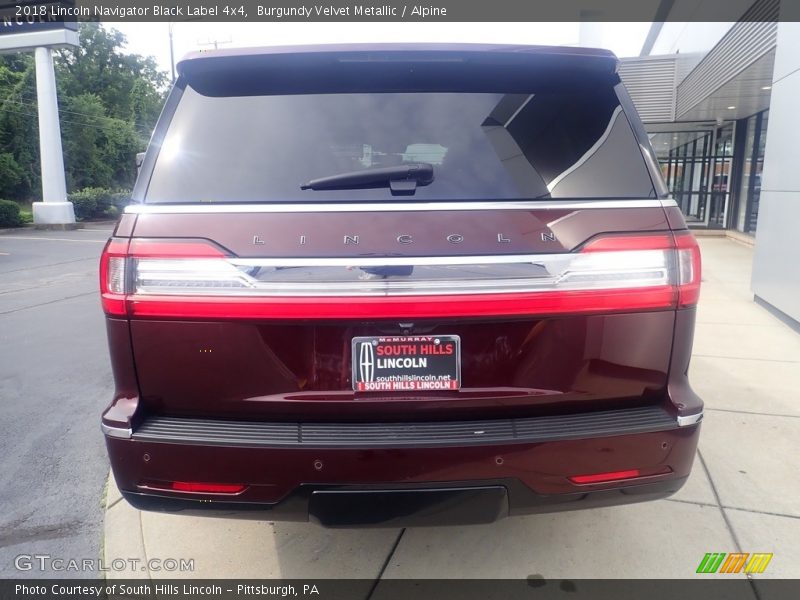Burgundy Velvet Metallic / Alpine 2018 Lincoln Navigator Black Label 4x4