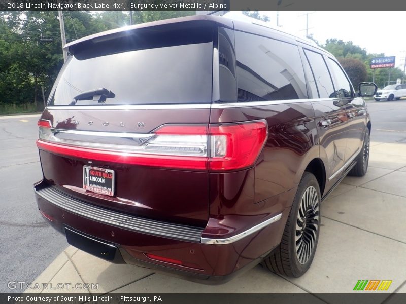 Burgundy Velvet Metallic / Alpine 2018 Lincoln Navigator Black Label 4x4