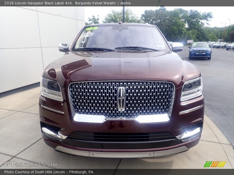 Burgundy Velvet Metallic / Alpine 2018 Lincoln Navigator Black Label 4x4