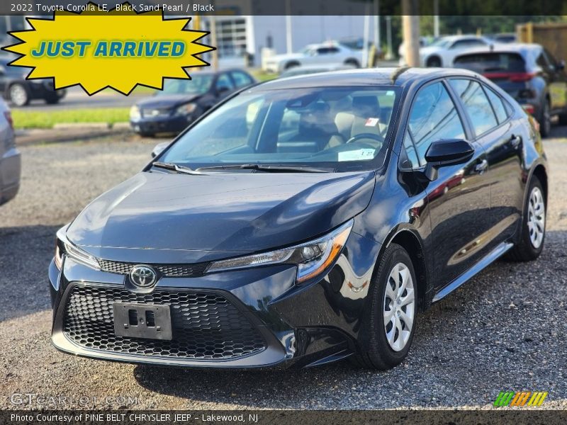 Black Sand Pearl / Black 2022 Toyota Corolla LE