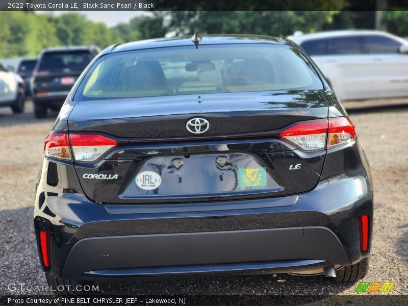 Black Sand Pearl / Black 2022 Toyota Corolla LE