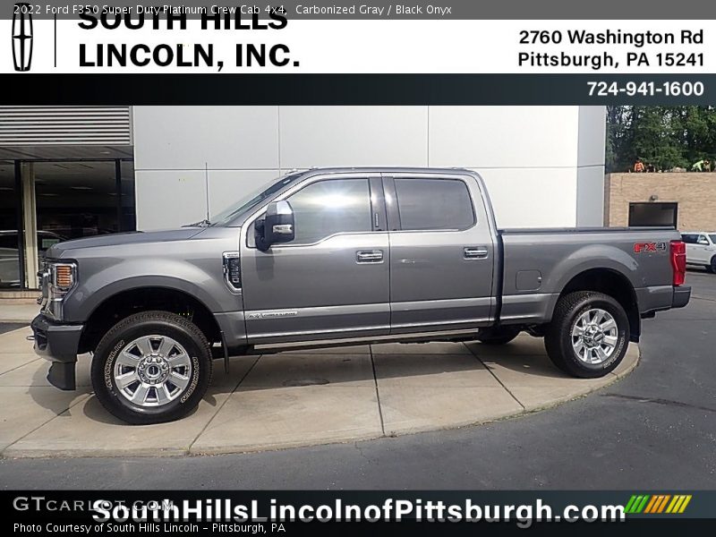 Carbonized Gray / Black Onyx 2022 Ford F350 Super Duty Platinum Crew Cab 4x4