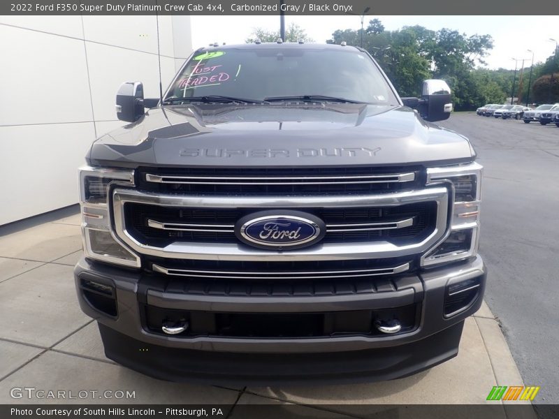 Carbonized Gray / Black Onyx 2022 Ford F350 Super Duty Platinum Crew Cab 4x4