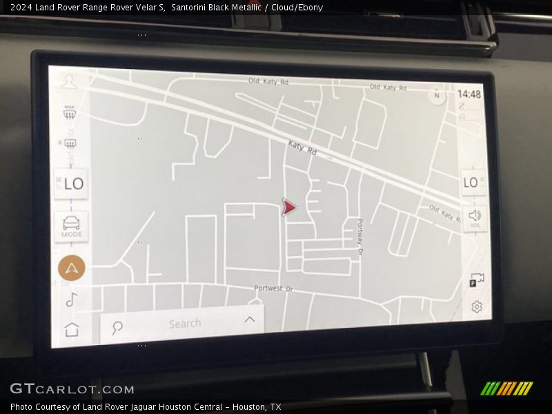 Navigation of 2024 Range Rover Velar S