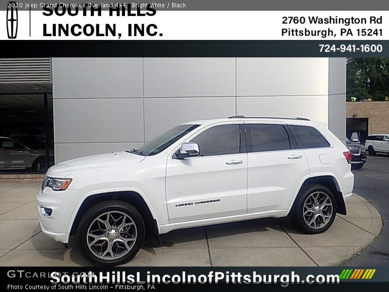 Bright White / Black 2020 Jeep Grand Cherokee Overland 4x4