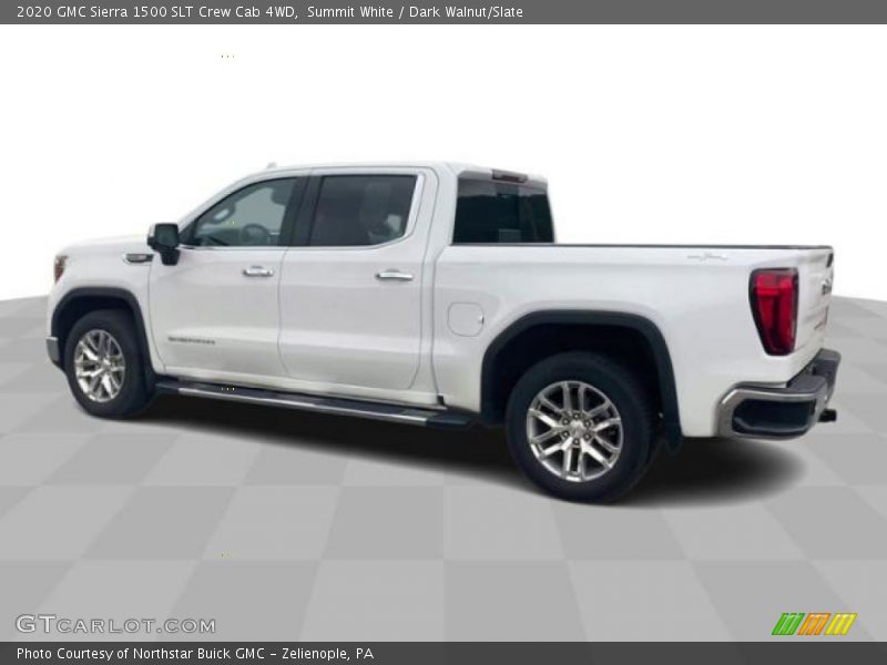 Summit White / Dark Walnut/Slate 2020 GMC Sierra 1500 SLT Crew Cab 4WD