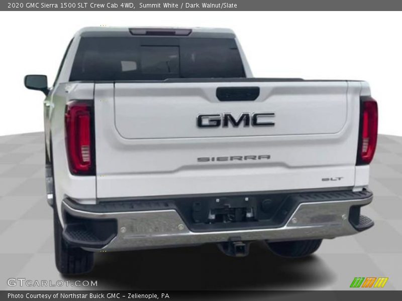 Summit White / Dark Walnut/Slate 2020 GMC Sierra 1500 SLT Crew Cab 4WD