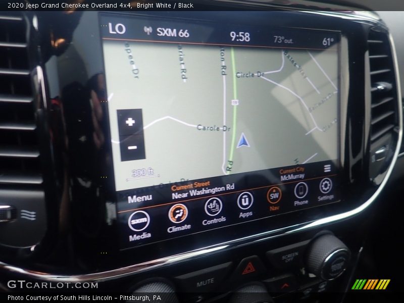 Bright White / Black 2020 Jeep Grand Cherokee Overland 4x4