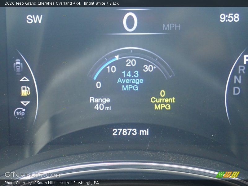 Bright White / Black 2020 Jeep Grand Cherokee Overland 4x4