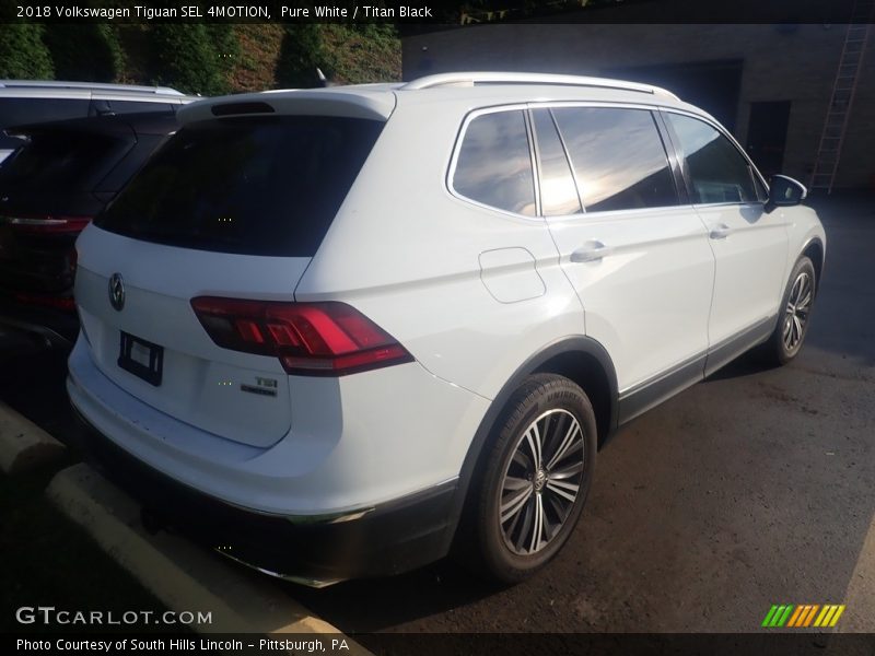 Pure White / Titan Black 2018 Volkswagen Tiguan SEL 4MOTION