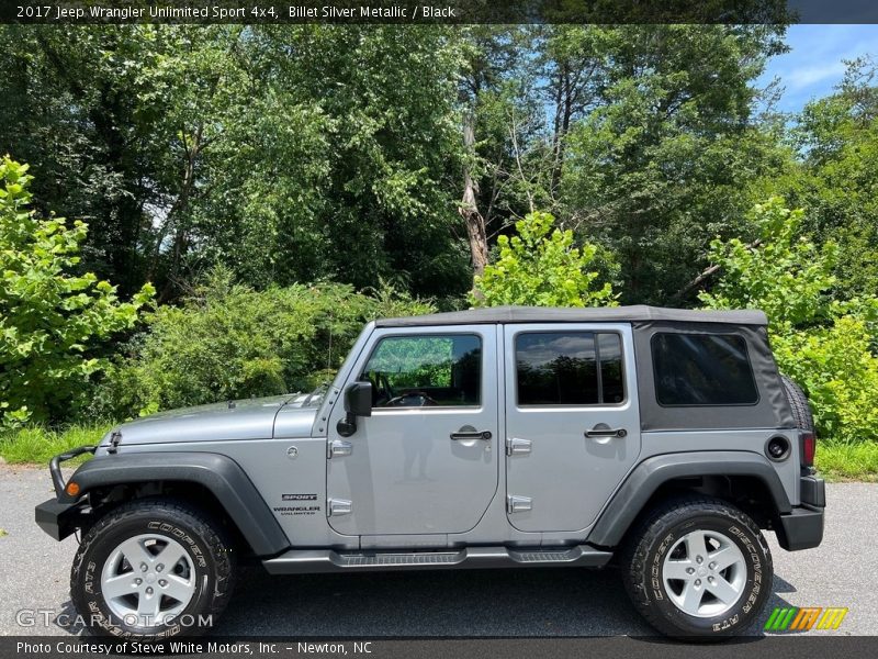Billet Silver Metallic / Black 2017 Jeep Wrangler Unlimited Sport 4x4