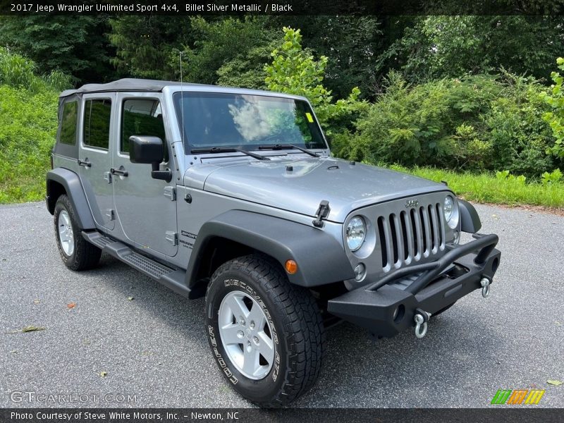 Billet Silver Metallic / Black 2017 Jeep Wrangler Unlimited Sport 4x4