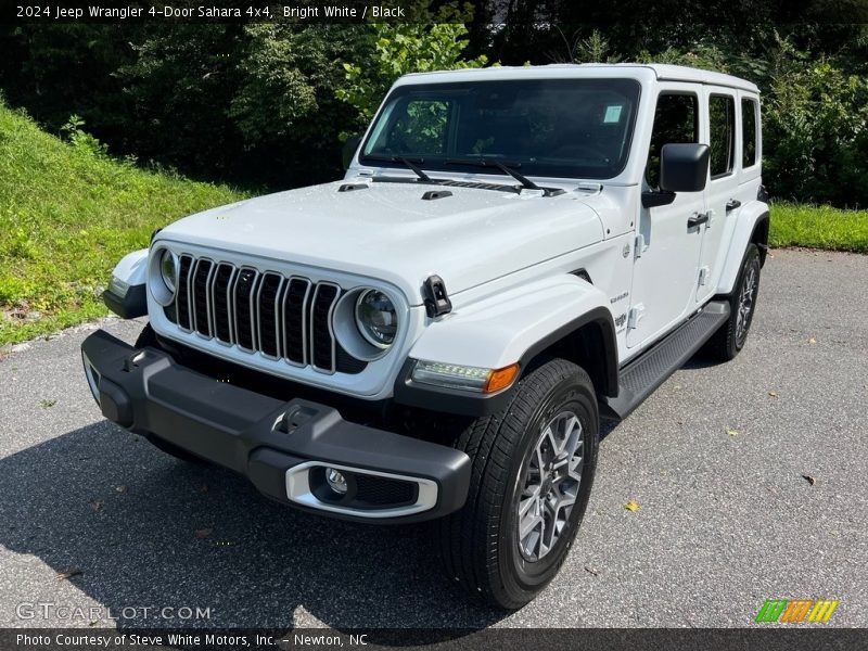 Bright White / Black 2024 Jeep Wrangler 4-Door Sahara 4x4