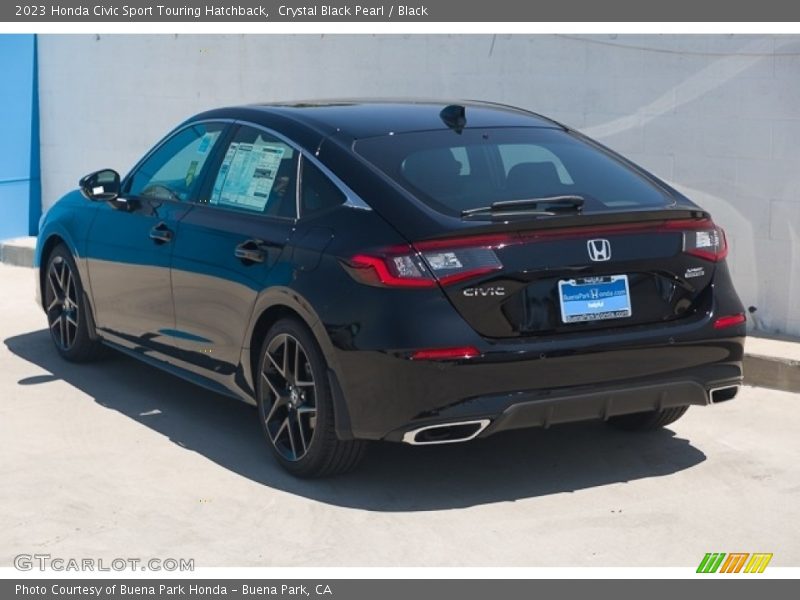 Crystal Black Pearl / Black 2023 Honda Civic Sport Touring Hatchback