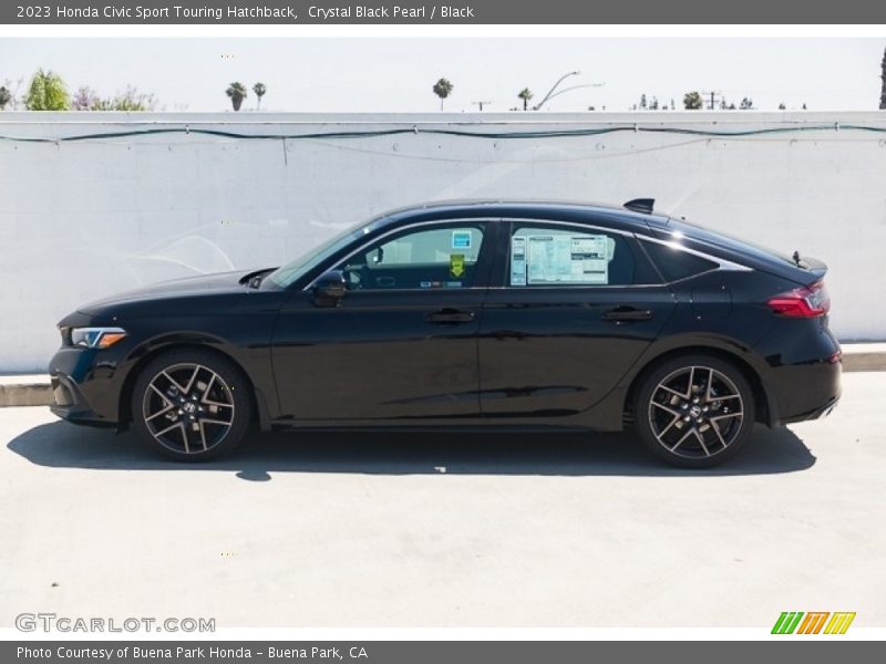 Crystal Black Pearl / Black 2023 Honda Civic Sport Touring Hatchback