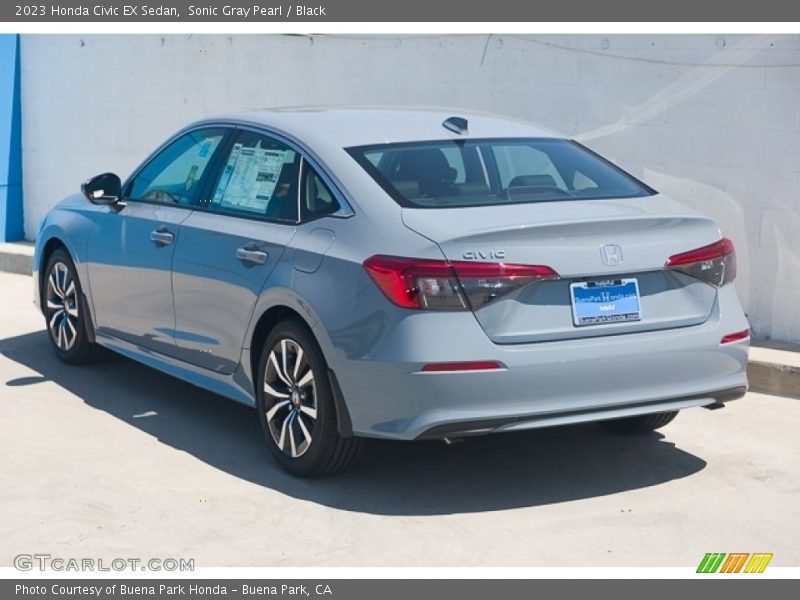 Sonic Gray Pearl / Black 2023 Honda Civic EX Sedan