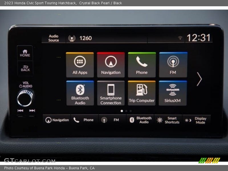 Controls of 2023 Civic Sport Touring Hatchback