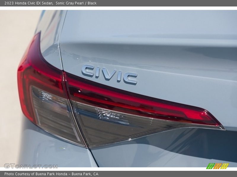 Sonic Gray Pearl / Black 2023 Honda Civic EX Sedan