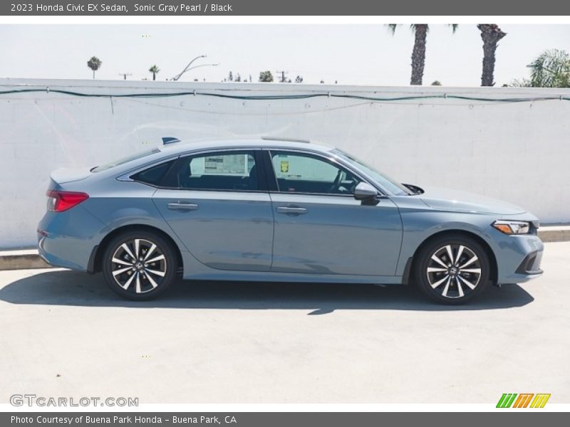 Sonic Gray Pearl / Black 2023 Honda Civic EX Sedan