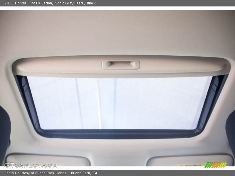 Sunroof of 2023 Civic EX Sedan