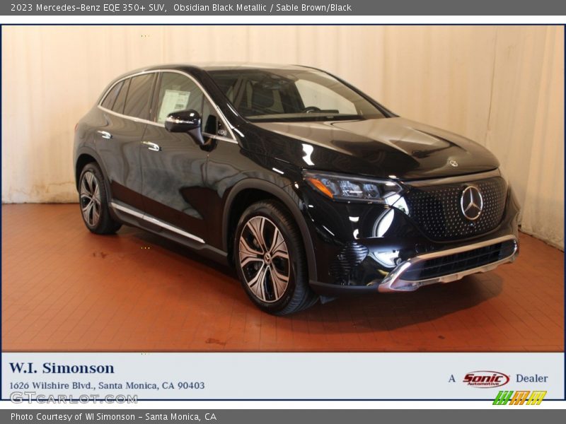 Obsidian Black Metallic / Sable Brown/Black 2023 Mercedes-Benz EQE 350+ SUV