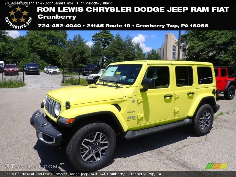 High Velocity / Black 2024 Jeep Wrangler 4-Door Sahara 4x4