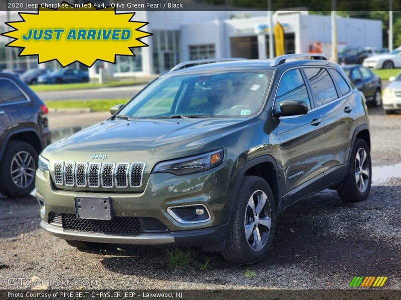 Olive Green Pearl / Black 2020 Jeep Cherokee Limited 4x4