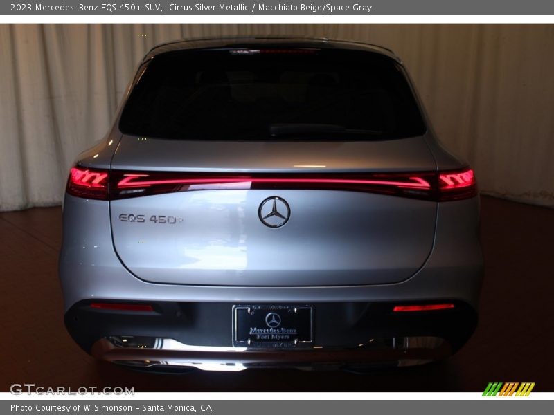 Cirrus Silver Metallic / Macchiato Beige/Space Gray 2023 Mercedes-Benz EQS 450+ SUV