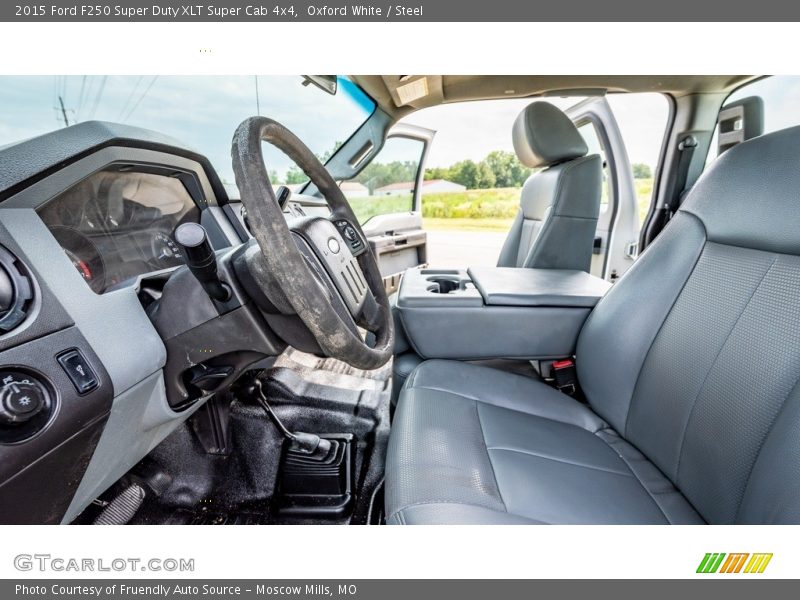 Oxford White / Steel 2015 Ford F250 Super Duty XLT Super Cab 4x4
