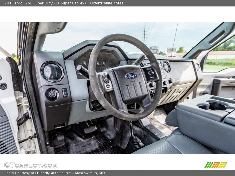 Oxford White / Steel 2015 Ford F250 Super Duty XLT Super Cab 4x4