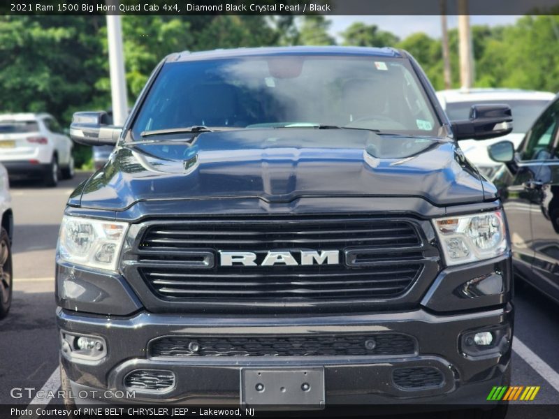 Diamond Black Crystal Pearl / Black 2021 Ram 1500 Big Horn Quad Cab 4x4
