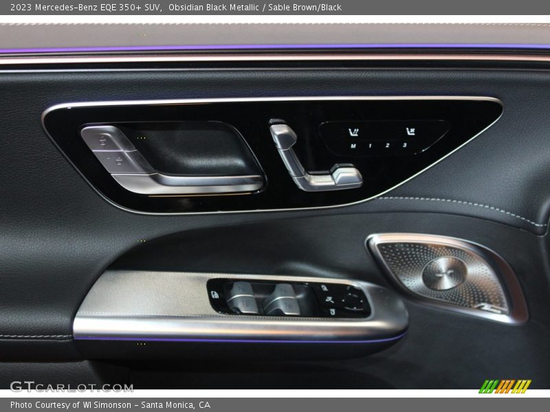 Obsidian Black Metallic / Sable Brown/Black 2023 Mercedes-Benz EQE 350+ SUV