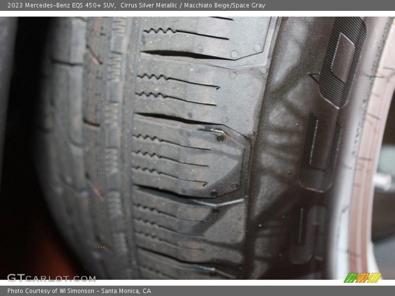 Cirrus Silver Metallic / Macchiato Beige/Space Gray 2023 Mercedes-Benz EQS 450+ SUV