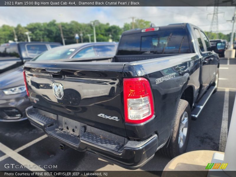 Diamond Black Crystal Pearl / Black 2021 Ram 1500 Big Horn Quad Cab 4x4