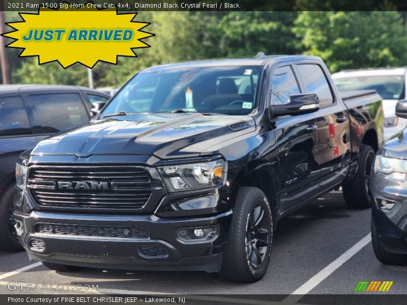 Diamond Black Crystal Pearl / Black 2021 Ram 1500 Big Horn Crew Cab 4x4