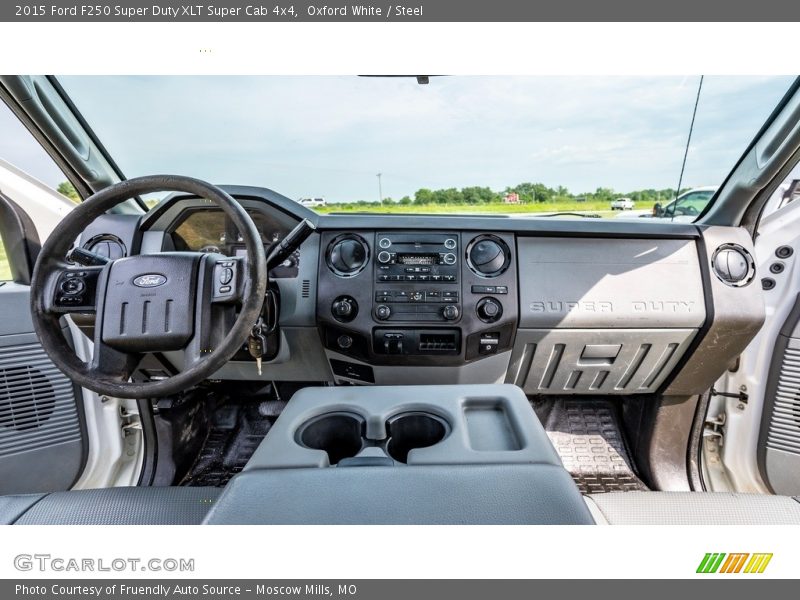Oxford White / Steel 2015 Ford F250 Super Duty XLT Super Cab 4x4