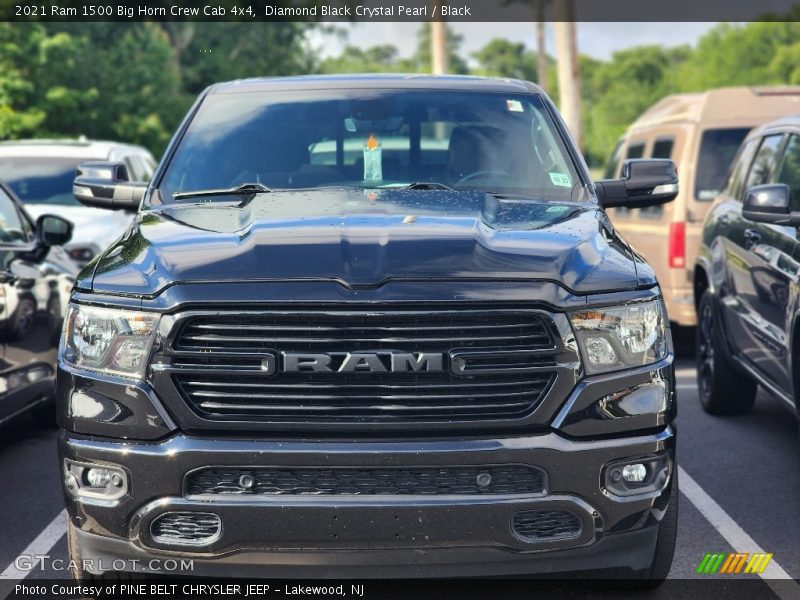 Diamond Black Crystal Pearl / Black 2021 Ram 1500 Big Horn Crew Cab 4x4