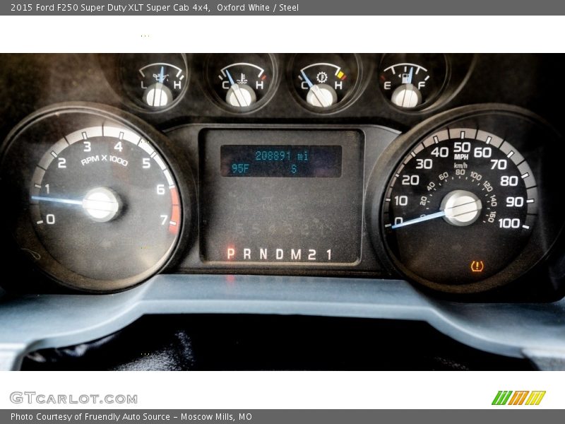 Oxford White / Steel 2015 Ford F250 Super Duty XLT Super Cab 4x4