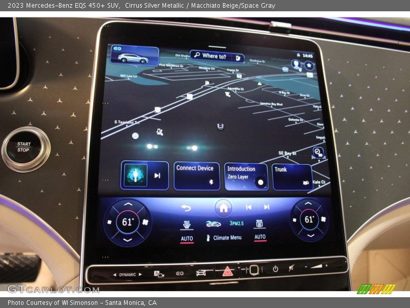 Navigation of 2023 EQS 450+ SUV