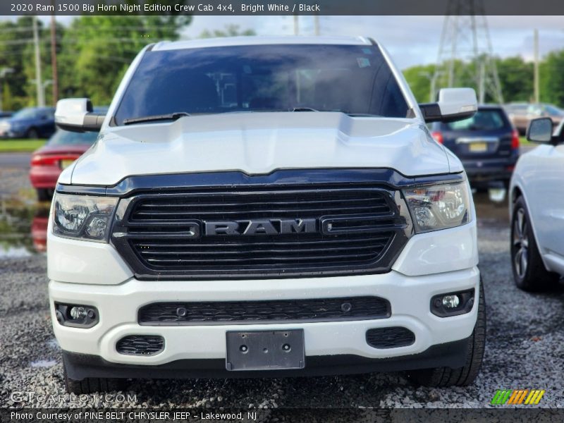 Bright White / Black 2020 Ram 1500 Big Horn Night Edition Crew Cab 4x4