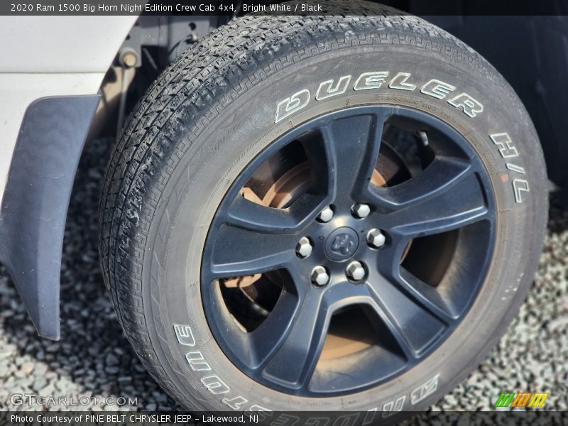 Bright White / Black 2020 Ram 1500 Big Horn Night Edition Crew Cab 4x4