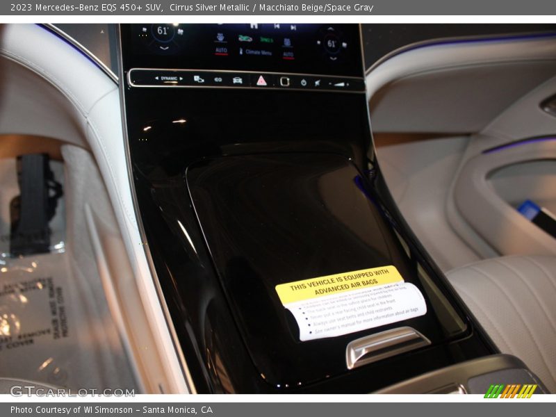Controls of 2023 EQS 450+ SUV
